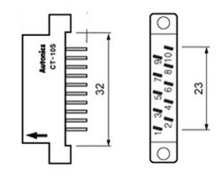 giắc cẳm cho bộ hiển thị CT-10S