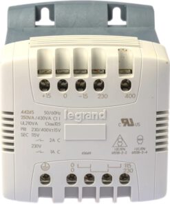 Biến áp cách ly điều khiển 1 pha 250 VA Legrand 0 442 65