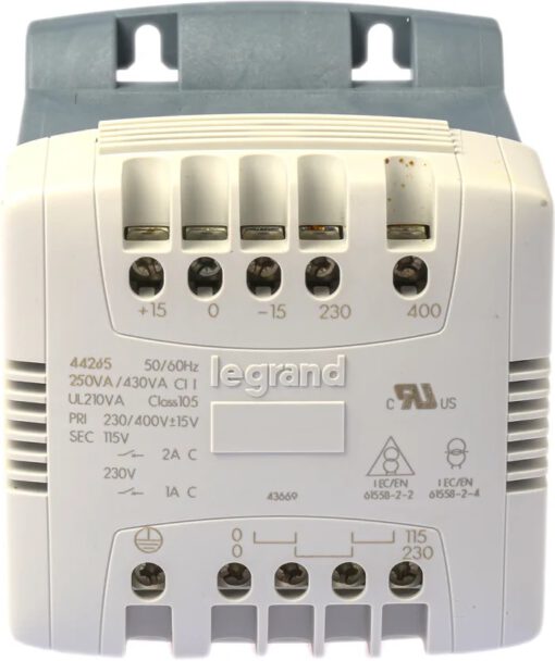 Biến áp cách ly điều khiển 1 pha 250 VA Legrand 0 442 65