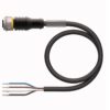 RKC4.4T-5/TXL – Dây Kết Nối Cảm Biến Chuẩn M12, 4 Pin, Dài 5 Mét | IP67/IP69K Giới thiệu RKC4.4T-5/TXL là cáp kết nối cảm biến – truyền động cao cấp từ hãng Turck, với đầu nối cái M12 × 1 thẳng, 4 chân, mã hóa A, vỏ cáp bọc PUR chống dầu, hóa chất, mài mòn, lý tưởng cho môi trường công nghiệp khắc nghiệt. Với cấp bảo vệ IP67/IP69K, cáp hoạt động ổn định ngay cả trong môi trường có độ ẩm cao, tia nước áp lực và bụi bẩn. Độ dài tiêu chuẩn 5 mét, kết nối nhanh chóng và bền bỉ. 🌟 Đặc điểm nổi bật 🧷 Đầu nối M12 chuẩn công nghiệp, 4 chân, thẳng, mã hóa A 🔒 Chống nước & bụi IP67/IP69K – an toàn cả trong môi trường rửa áp lực cao 🔗 Vật liệu cao cấp: đồng mạ vàng, vỏ nhựa TPU chống va đập ⚡ Chịu điện áp tới 250V, dòng tối đa 4A – đáp ứng đa dạng thiết bị 🧪 Vỏ cáp PUR siêu bền – chống dầu, mài mòn, tia UV và uốn cong liên tục 🔁 Tuổi thọ cơ học cao: hơn 100 lần lắp ráp 🎨 Dây màu dễ phân biệt: nâu (BN), trắng (WH), xanh dương (BU), đen (BK) 📊 Thông số kỹ thuật Thông số Giá trị Mã sản phẩm RKC4.4T-5/TXL Loại dây Cáp kết nối cảm biến/đầu dò Đầu nối A Cái, M12 x 1, thẳng, mã hóa A Số chân kết nối 4 chân Vật liệu tiếp điểm Đồng (CuZn) mạ vàng Vật liệu thân đầu nối Nhựa TPU (màu đen) Gioăng kín Nhựa FPM/FKM Vòng ren kết nối Đồng mạ niken (CuZn) Cấp bảo vệ IP67, IP69K (khi siết chặt) Tuổi thọ cơ học > 100 lần cắm/rút Nhiệt độ hoạt động Phụ thuộc vào tiêu chuẩn công nghiệp Độ dài cáp 5 mét Vỏ cáp Nhựa PUR (màu đen) Lõi dây 4 x 0.34 mm² (42 sợi x 0.1 mm) Vật liệu cách điện PP (polypropylene) Màu lõi dây BN, WH, BU, BK Điện áp định mức 250 V Dòng điện tối đa 4 A Điện trở cách điện > 30.5 MΩ/km Điện trở dẫn tối đa 57 Ω/km Điện áp kiểm tra cách điện 2000 V Đường kính ngoài dây Ø 4.5 mm ±0.2 mm Cấp độ ô nhiễm Cấp 3