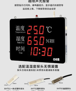 OHR-WS50 Series – Màn hình hiển thị & ghi dữ liệu nhiệt độ, độ ẩm LED cỡ lớn