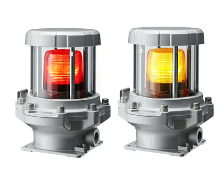REL-M2-R Đèn báo phòng nổ Patlite REL-24-R – LED đỏ 24VDC, đạt chuẩn TIIS, IP65