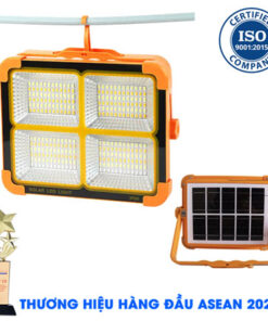 Đèn Cầm Tay 200W Năng Lượng Mặt Trời – Đèn Sạc Xách Tay Đa Năng Công Suất Lớn
