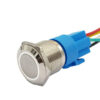 Tự khóa - Nút nhấn đầu phẳng 19mm với một tiếp điểm thường mở và một tiếp điểm thường đóng [NPM8-19A/P11Z]
