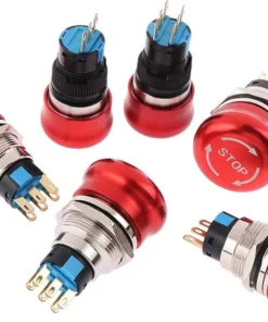 Công tắc dừng khẩn cấp - tự khóa 19mm, một tiếp điểm thường mở và một tiếp điểm thường đóng [NPM8-19J/11Z]