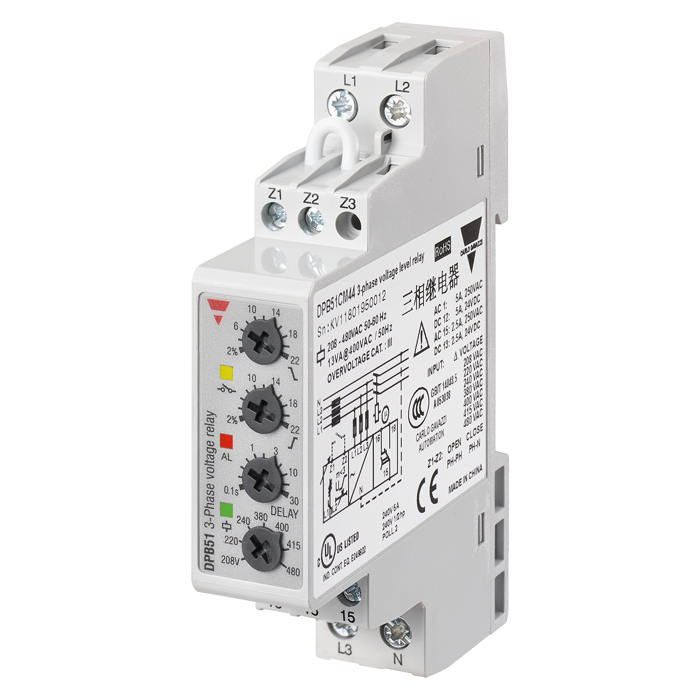 Relay Giám Sát Điện Áp Carlo Gavazzi DPB51