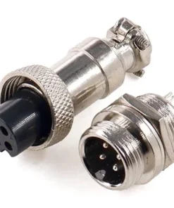 Đầu Nối Điện Chuẩn Hàng Không GX12 - 3 Chân (Đực & Cái)