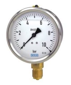Đồng Hồ Đo Áp Suất WIKA Model 213.53.063 (Có Dầu / Dải Đo 0–1 bar)