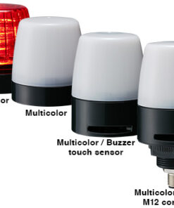 Đèn Tín Hiệu LED Đa Màu Cần Đấu Nối Lò Xo Có Còi Patlite NE-M1ATB-M (Đường Kính 57mm)