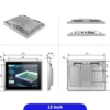 Màn Hình Cảm Ứng Công Nghiệp (Panel PC) WPPC-150S3-C-i7-10510U (15-inch, Intel® Core™ i7-10510U